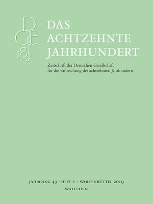 cover image of Das achtzehnte Jahrhundert 43/1